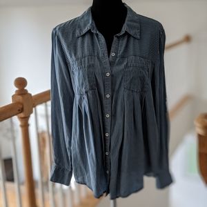 Style & Co long sleeved striped shirt, Medium